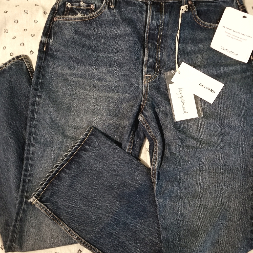 GRLFRND Jeans 32" Sunny High-Rise Straight-Leg